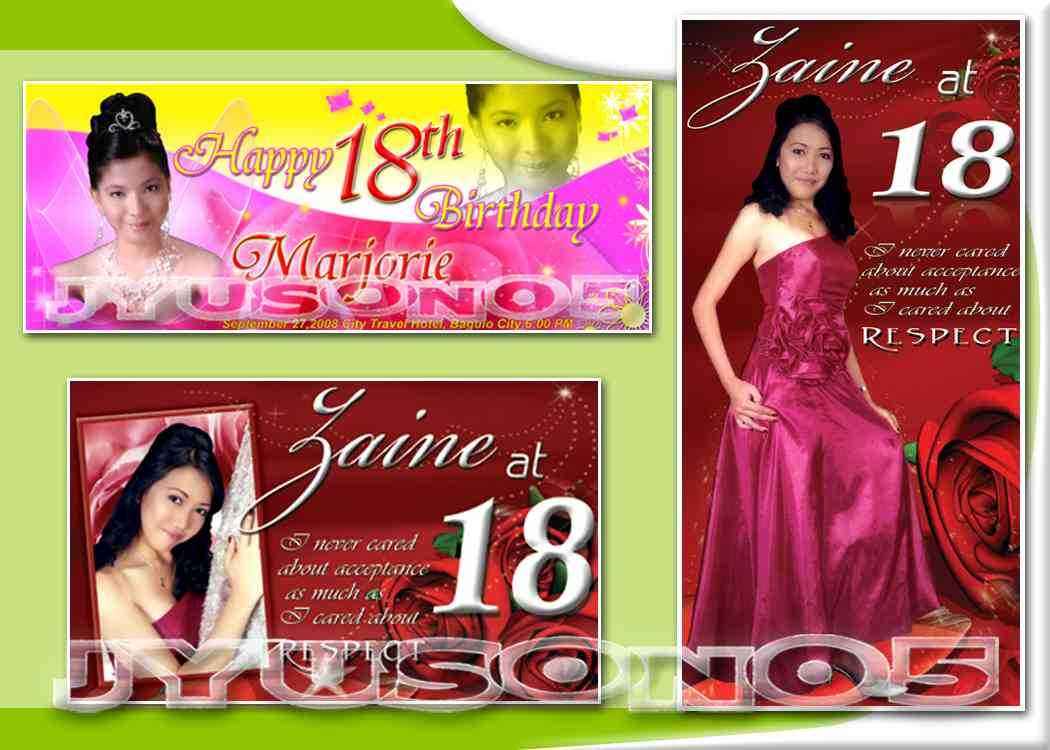 Wedding Tarpaulin Layout